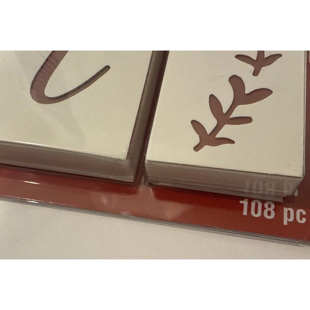 Craft smart Oversized Monogram Stencil Pack 108 Pcs. Upper Lower Case Surrounds